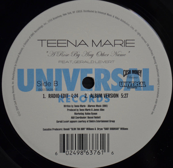 Teena Marie : A Rose By Any Other Name (12")