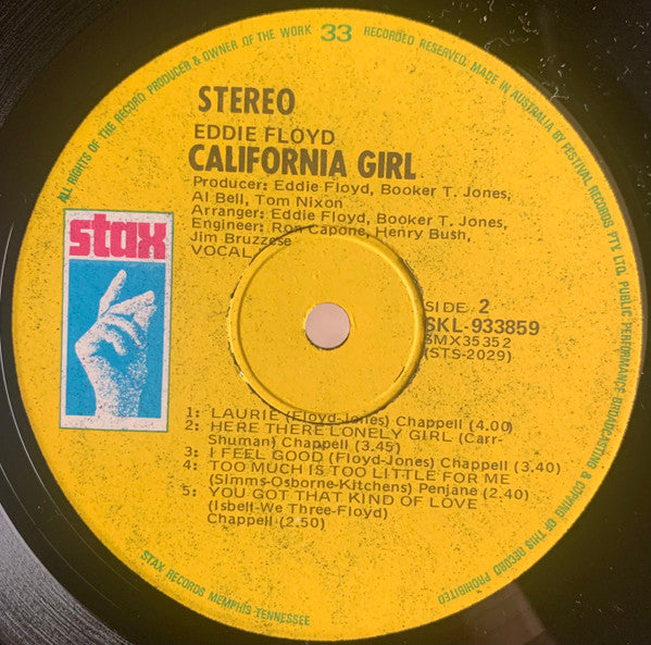 Eddie Floyd : California Girl (LP, Album)