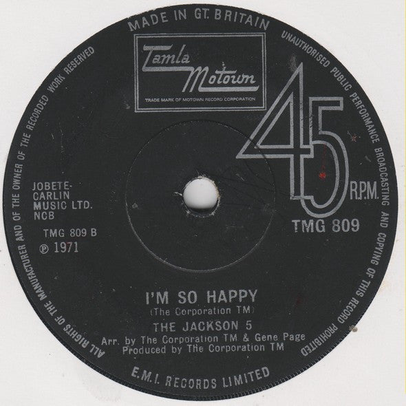 The Jackson 5 : Sugar Daddy (7", Single, Sol)