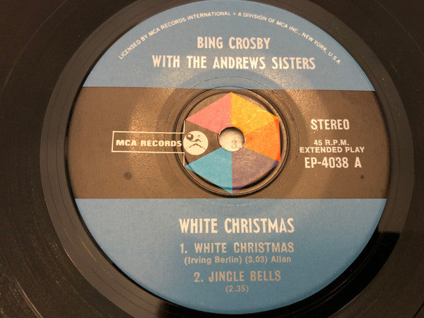 Bing Crosby : Bing Crosby Sings White  Christmas (7", EP)