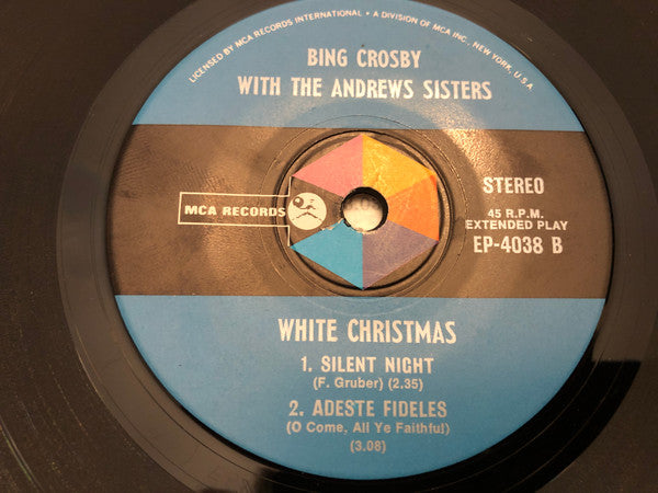 Bing Crosby : Bing Crosby Sings White  Christmas (7", EP)