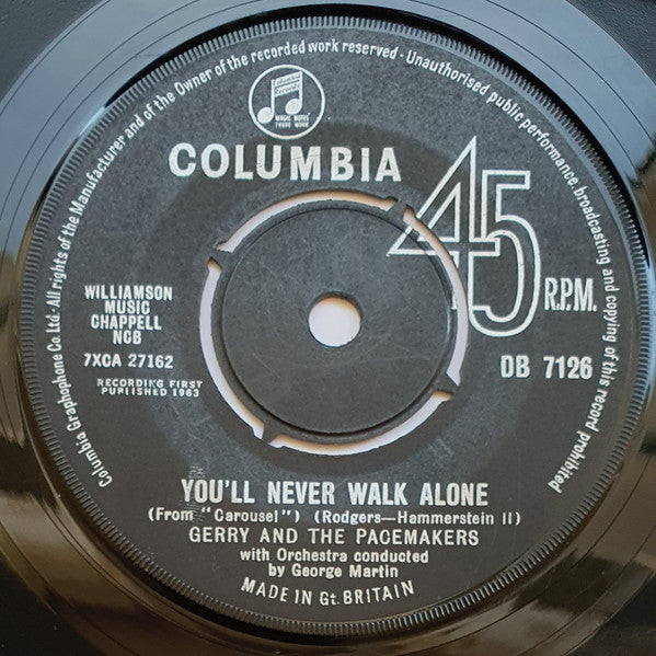 Gerry And The Pacemakers* : You'll Never Walk Alone (7", Single)