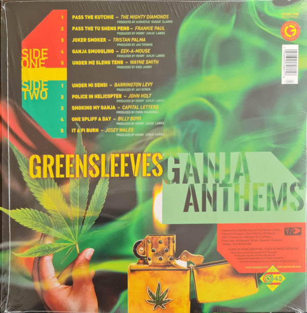 Various : Greensleeves Ganja Anthems (LP, Comp, Gre)