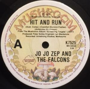 Jo Jo Zep and the Falcons : Hit And Run (7", Single)