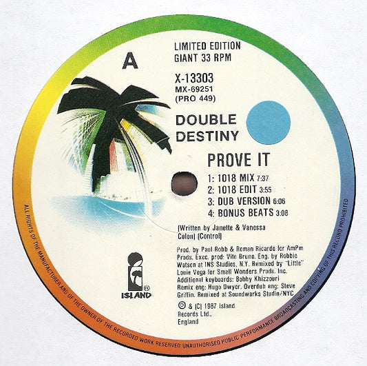 Double Destiny : Prove It (12", Ltd)