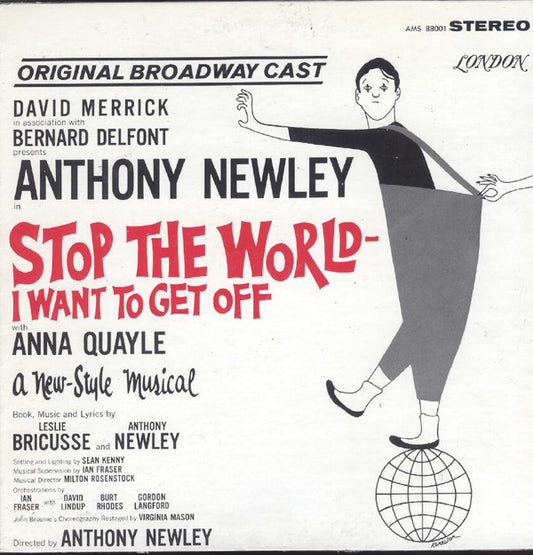 Anthony Newley With Anna Quayle : Stop The World - I Want To Get Off (Original Broadway Cast) (LP, Album, Gat)