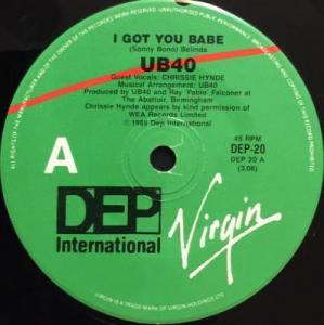 UB40 : I Got You Babe (7", Single)