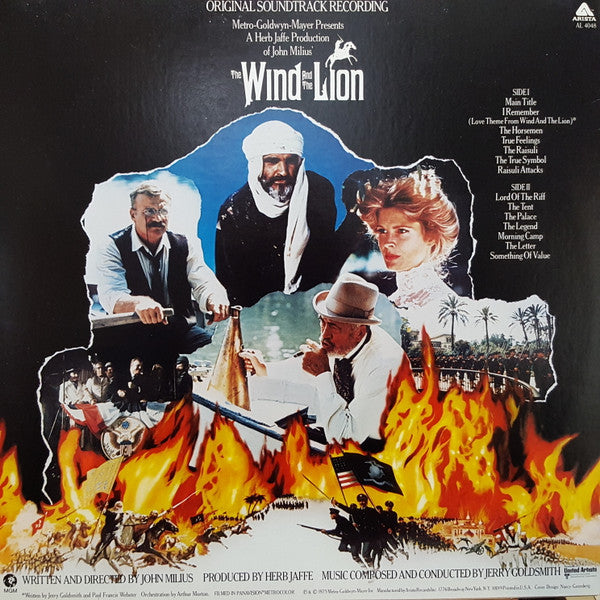 Jerry Goldsmith : The Wind And The Lion (Original Motion Picture Soundtrack) (LP, Album)