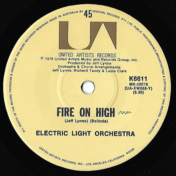 Electric Light Orchestra : Livin' Thing (7", Single)