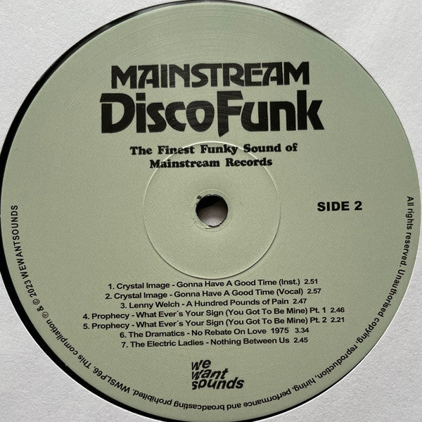 Various : Mainstream Disco Funk (The Finest Funky Sound Of Mainstream Records New York 1974-1976) (LP, Comp, RM)