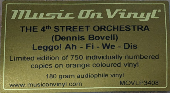 The 4th Street Orchestra : Leggo! Ah-Fe-We-Dis (LP, Ltd, Num, Ora)