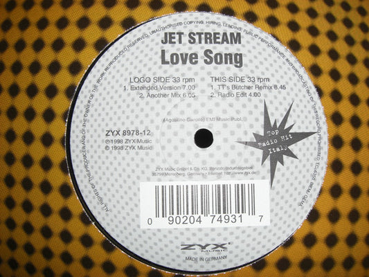 Jet Stream : Love Song (12", Single)