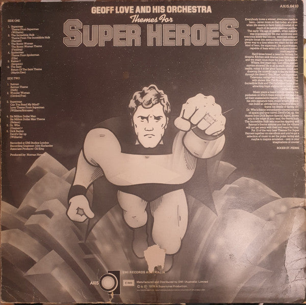 Geoff Love & His Orchestra : Themes For Super Heroes (LP, Album)