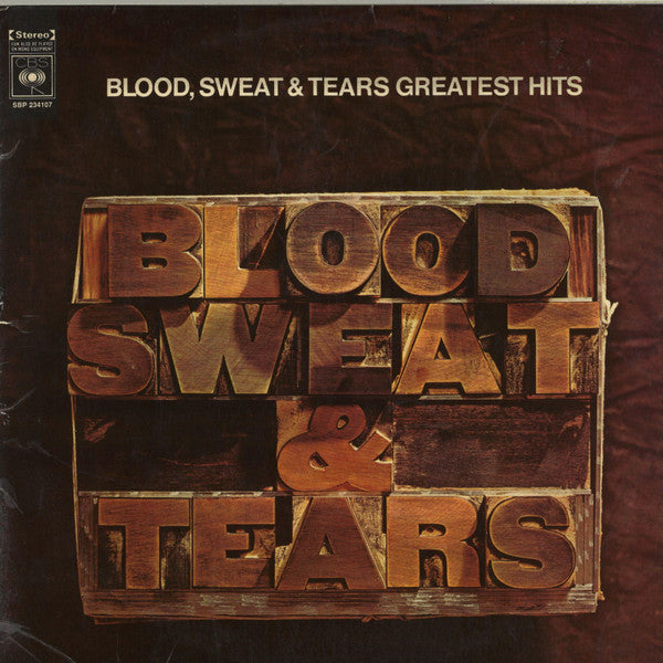 Blood, Sweat & Tears* : Blood, Sweat & Tears Greatest Hits (LP, Comp)