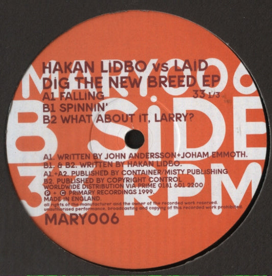 Hakan Lidbo* vs. Laid : Dig The New Breed EP (12", EP)