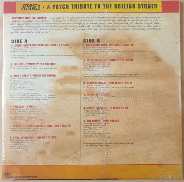 Various : Stoned - A Psych Tribute To The Rolling Stones (LP, Album, RE, Gol)