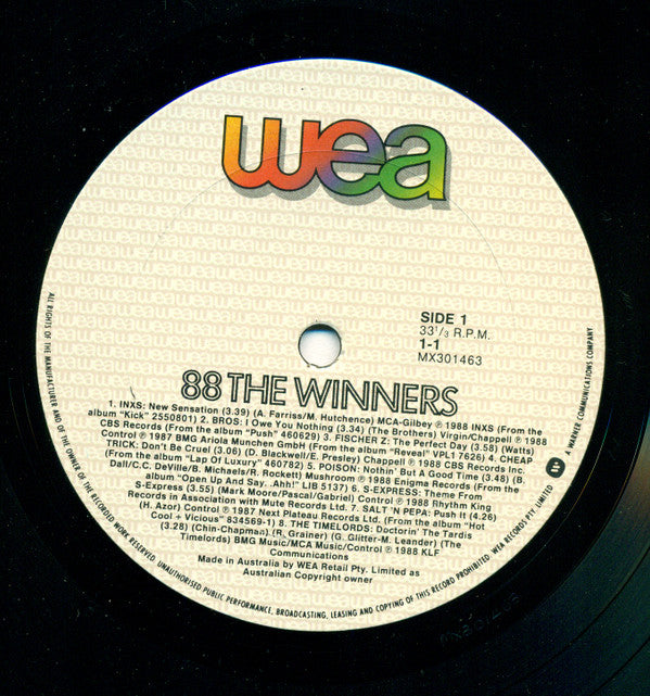 Various : 88 The Winners (LP, Comp)