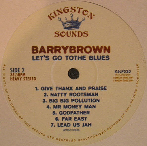 Barry Brown : Let's Go To The Blues (LP, Comp)