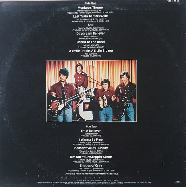 The Monkees : Greatest Hits (LP, Comp, RE)