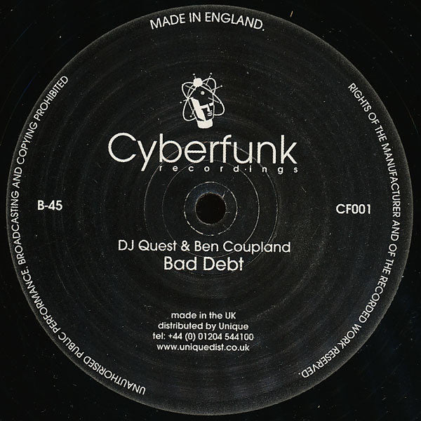 Ben Coupland & DJ Quest : System Error / Bad Debt (12")