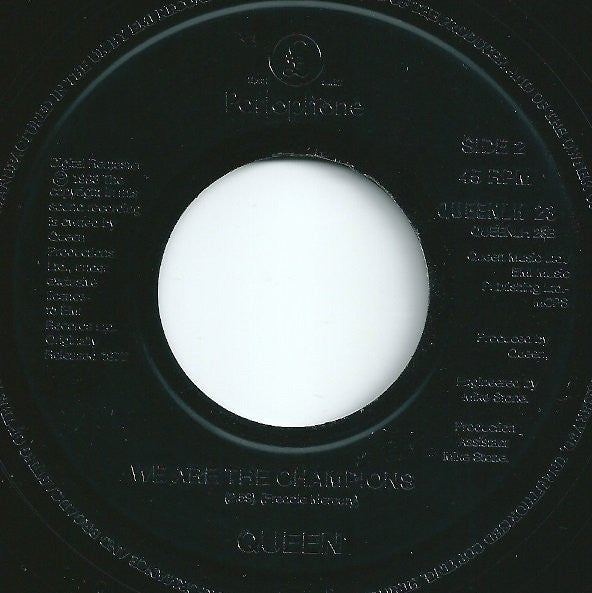 Queen : Too Much Love Will Kill You (7", Single, Jukebox)