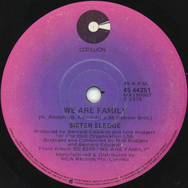 Sister Sledge : We Are Family (7", Single)