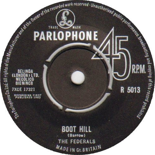 The Federals (2) : Boot Hill / Keep On Dancing With Me (7")