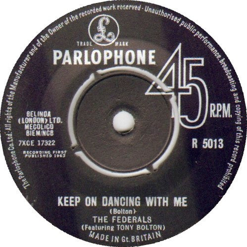 The Federals (2) : Boot Hill / Keep On Dancing With Me (7")