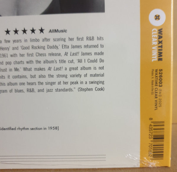 Etta James : At Last! (LP, Album, RE, 180)