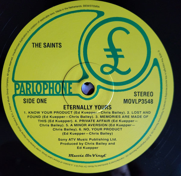 The Saints (2) : Eternally Yours (LP, Album, RE)