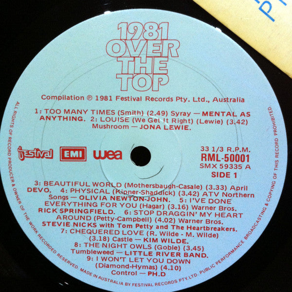 Various : 1981 Over The Top (LP, Comp)