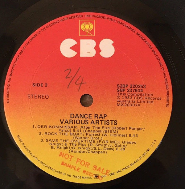 Various : Dance Rap 83 (2xLP, Comp)