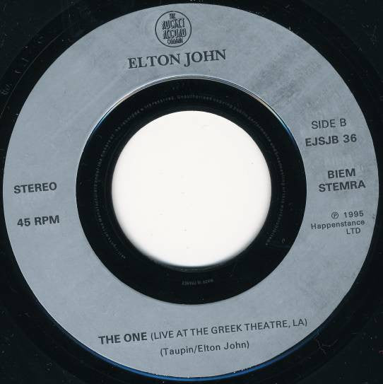 Elton John : Believe (7", Jukebox)