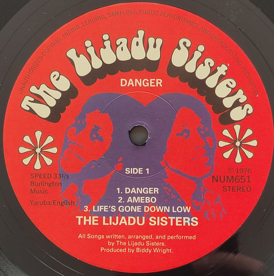 The Lijadu Sisters* : Danger (LP, Album, RE)