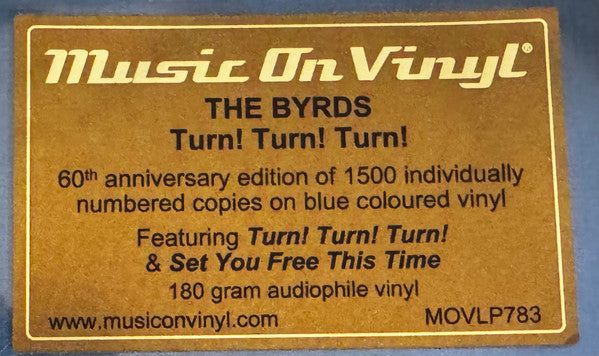 The Byrds : Turn! Turn! Turn! (LP, Album, Ltd, Num, RE, Blu)