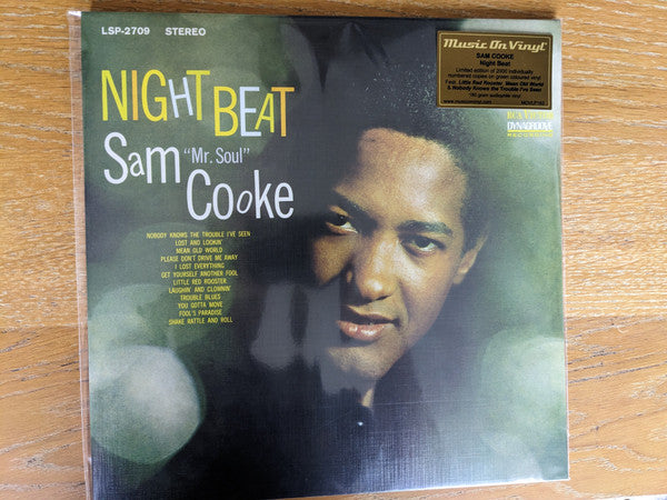 Sam Cooke : Night Beat (LP, Album, Num, RE, RP, Gre)