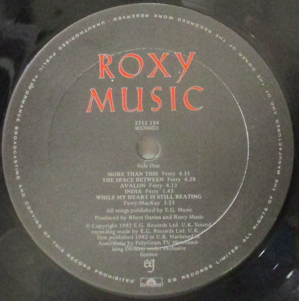 Roxy Music : Avalon (LP, Album)