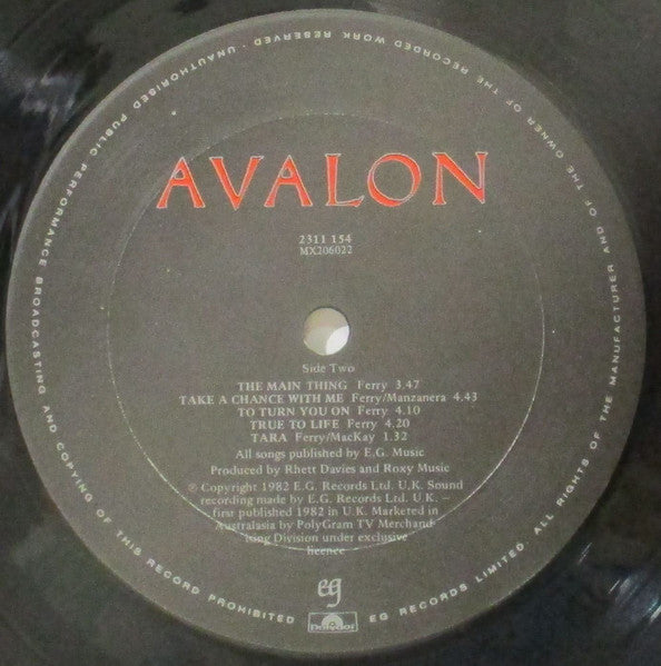 Roxy Music : Avalon (LP, Album)