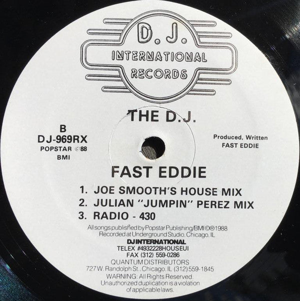 The D.J. Fast Eddie* : Let's Go (Remix) (12")