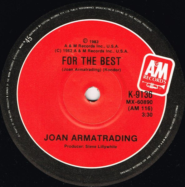 Joan Armatrading : (I Love It When You) Call Me Names (7", Single)