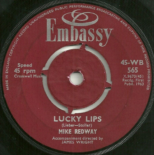 Mike Redway : Lucky Lips / Do You Want To Know A Secret (7")