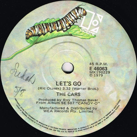 The Cars : Let's Go (7", Single)