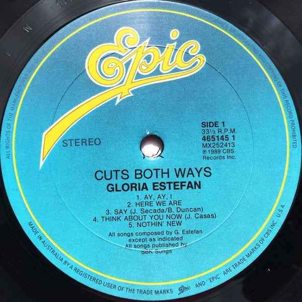 Gloria Estefan : Cuts Both Ways (LP, Album)