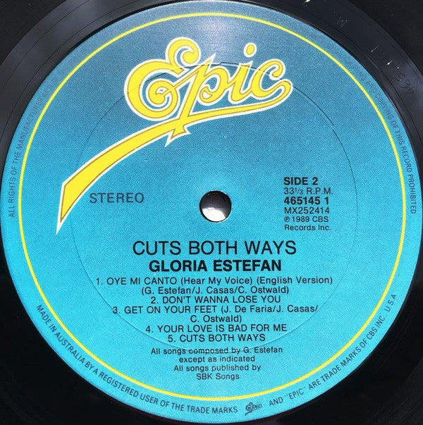 Gloria Estefan : Cuts Both Ways (LP, Album)