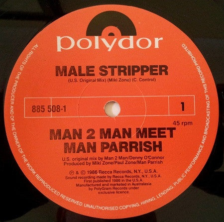 Man 2 Man Meet Man Parrish : Male Stripper (12")