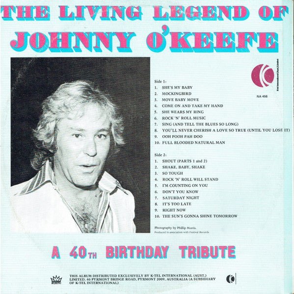 Johnny O'Keefe : The Living Legend Of Johnny O'Keefe (LP, Comp, Gat)