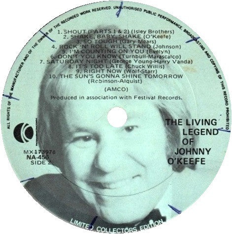 Johnny O'Keefe : The Living Legend Of Johnny O'Keefe (LP, Comp, Gat)