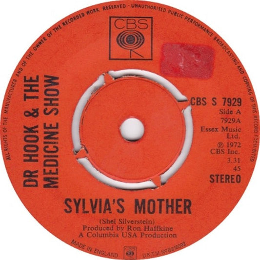 Dr Hook & The Medicine Show* : Sylvia's Mother (7", Single, Pus)