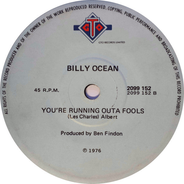 Billy Ocean : Love Really Hurts Without You (7")