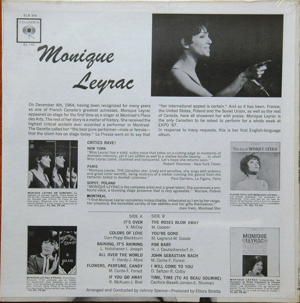 Monique Leyrac : Monique Leyrac (LP, Mono)